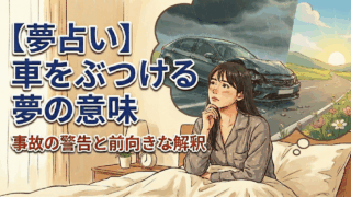 【夢占い】車をぶつける夢の意味｜事故の警告と前向きな解釈