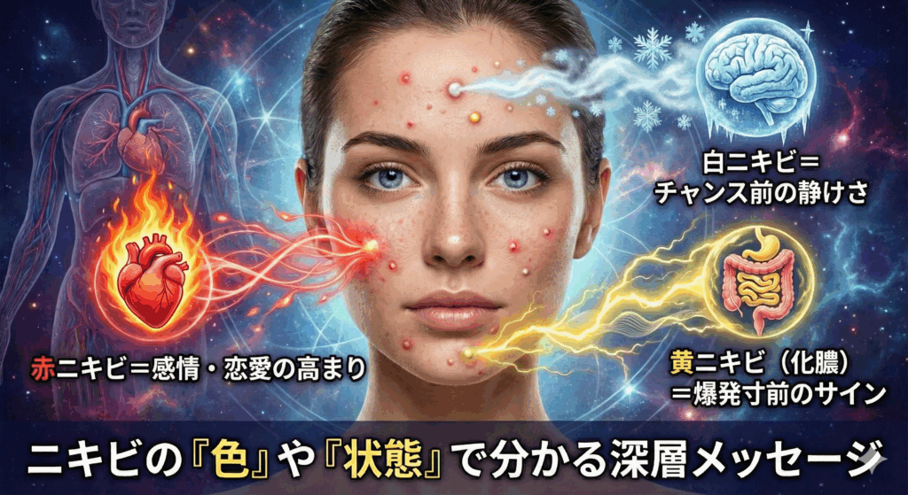 ニキビの「色」や「状態」で分かる深層メッセージ