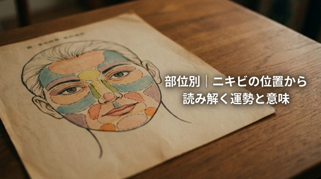部位別｜ニキビの位置から読み解く運勢と意味