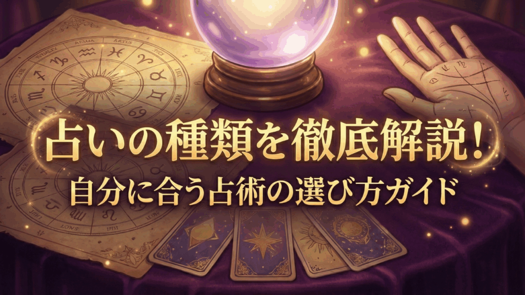 占いの種類を徹底解説!自分に合う占術の選び方ガイド