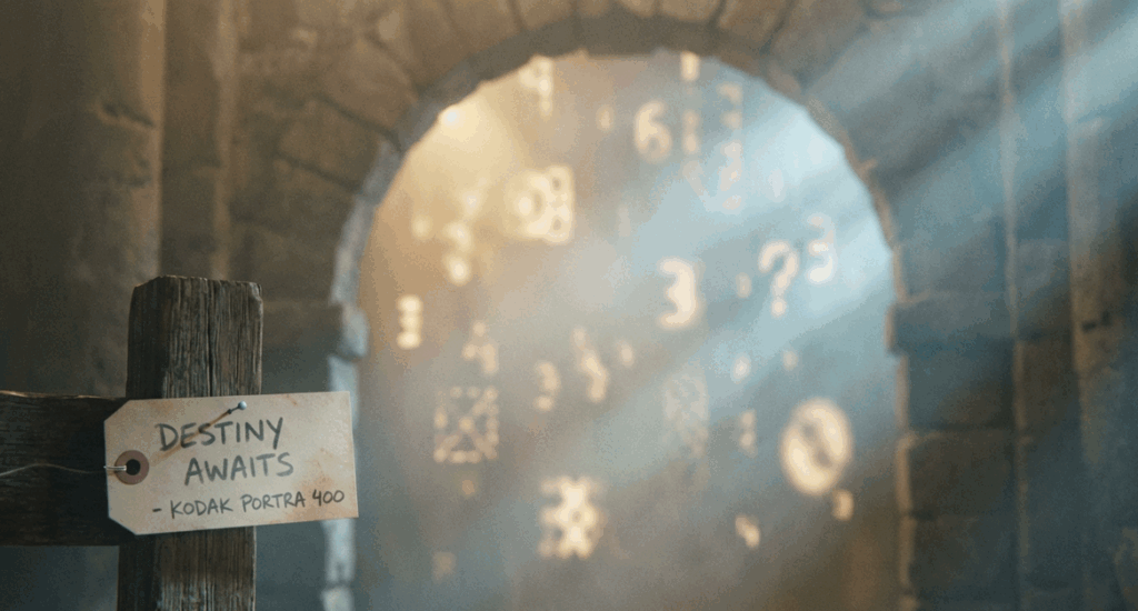 霧の中に差し込む光と数字のシルエットが浮かぶ神秘的なイメージ。数字の波動やスピリチュアルな意味を象徴する構図。