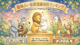 動物占い恋愛復縁相性ランキング｜もう一度惹かれ合うタイプTOP10とやり直すためのヒント