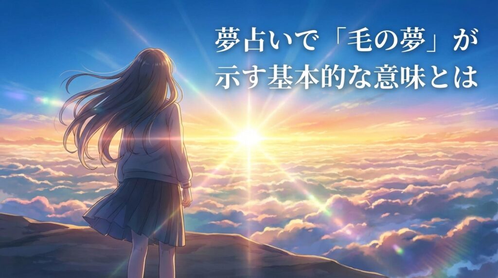 「毛の夢が示す基本的な意味｜夢占いでわかる心理と象徴」