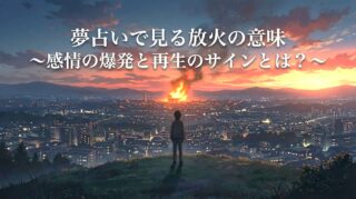 夢占いで見る放火の意味〜感情の爆発と再生のサインとは？〜