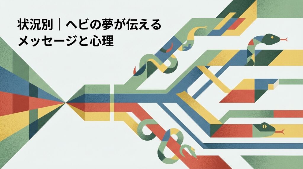 状況別｜ヘビの夢が伝えるメッセージと心理