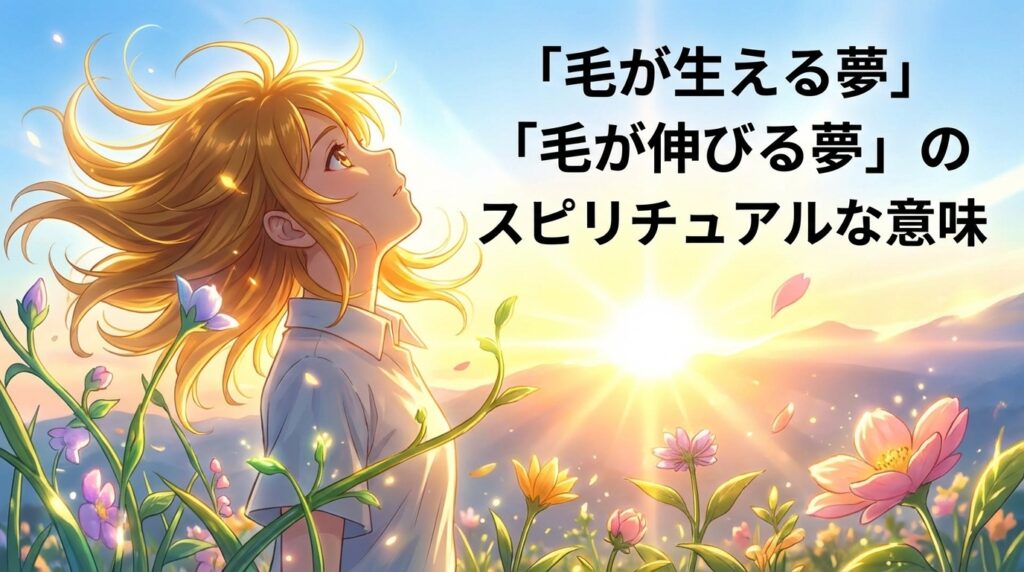 「毛が生える夢・毛が伸びる夢のスピリチュアルな意味｜エネルギー回復のサイン」