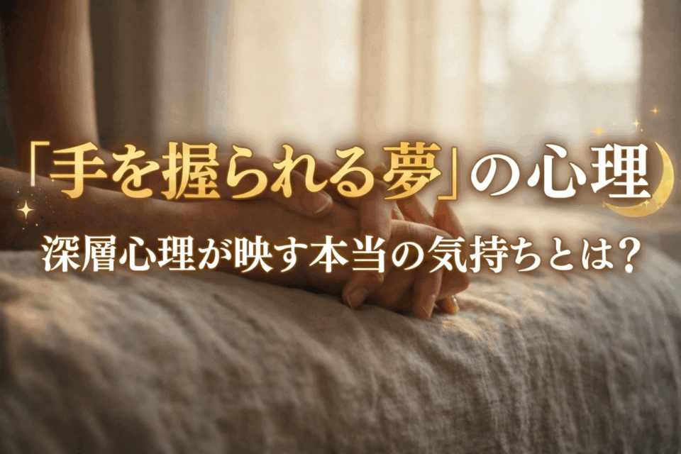 「手を握られる夢の夢占い｜深層心理が映す本当の気持ちと意味」