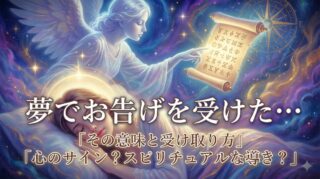 夢占いでお告げを受けた意味は？幸運・警告・守護霊のサイン