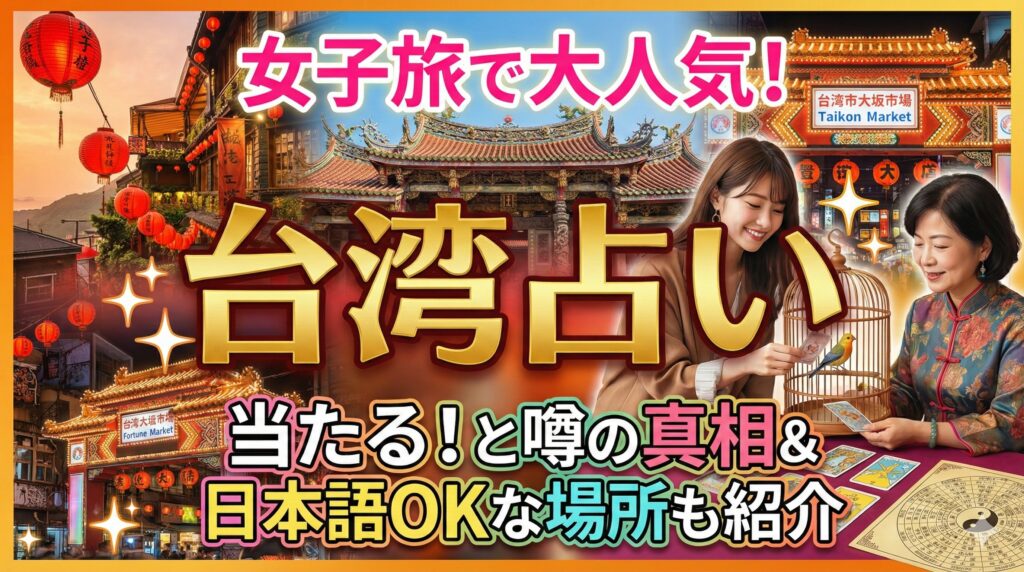 女子旅で大人気!台湾の占いがすごい