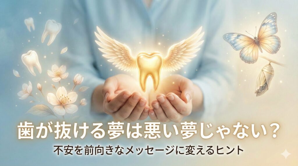 夢占いで歯が抜ける夢の意味〜不安の正体と前向きなメッセージ〜