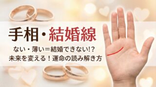 手相の結婚線でわかる恋愛運と婚期〜線の本数・濃さ・形の意味を解説〜