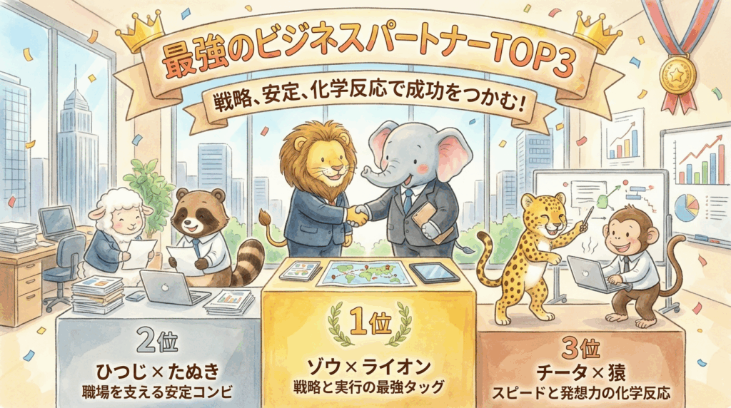 最強のビジネスパートナーTOP3