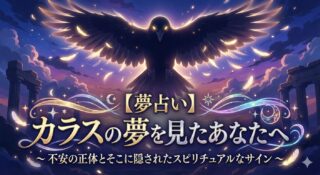 【夢占い】カラスの夢を見たあなたへ ～不安の正体とそこに隠されたスピリチュアルなサイン ～