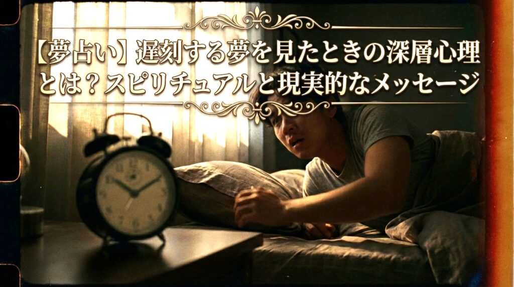 夢占い 遅刻する夢の意味を解説｜深層心理とスピリチュアル・現実的メッセージを読み解くイメージ