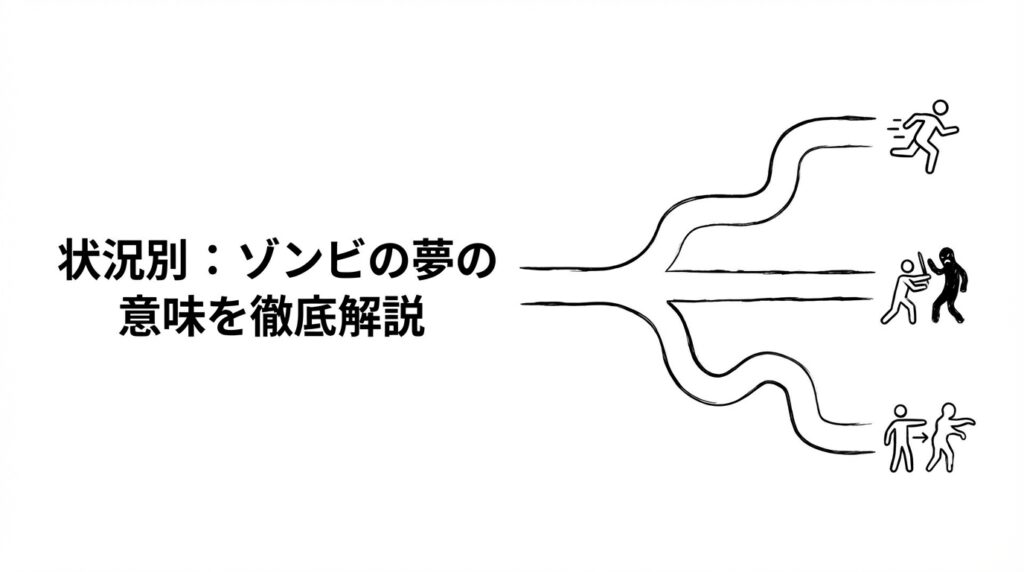 状況別 ゾンビの夢の意味|追われる・逃げる・戦う夢占いイメージ