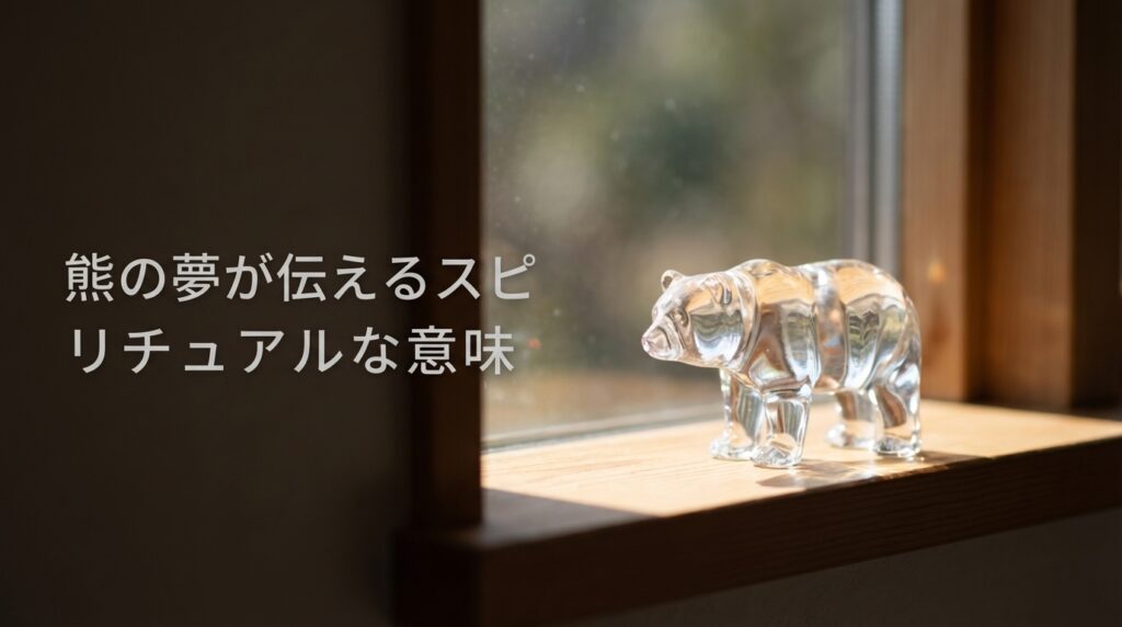 熊の夢が伝えるスピリチュアルな意味|内なる力と成長を示すサインのイメージ