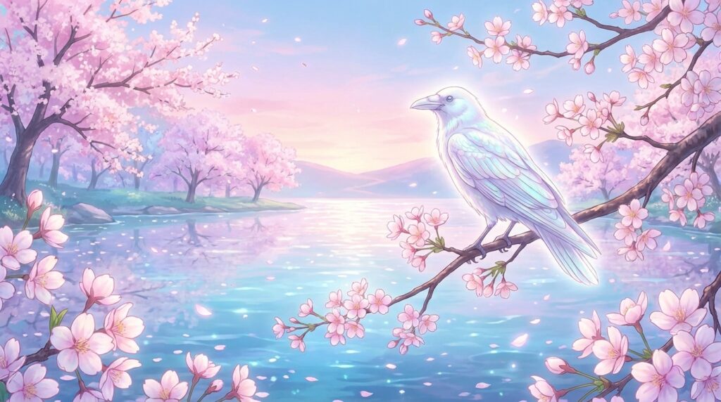 白いカラスの夢の意味｜希少なチャンスや価値観の転換を象徴するイメージ