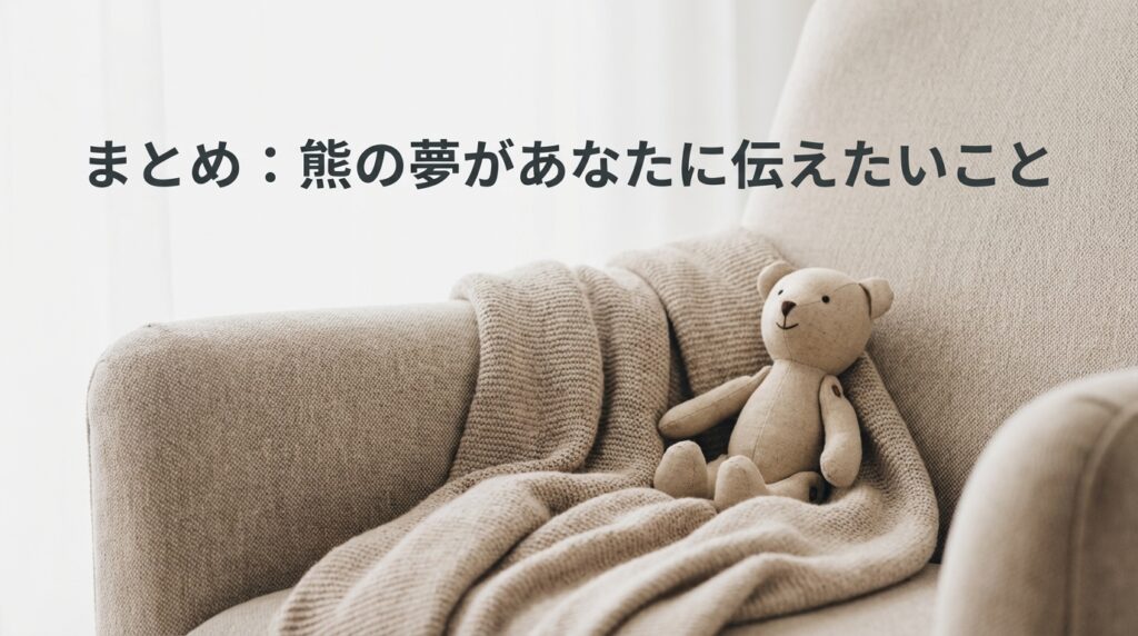 熊の夢があなたに伝えたいこと|気づきと変化をまとめた総合イメージ