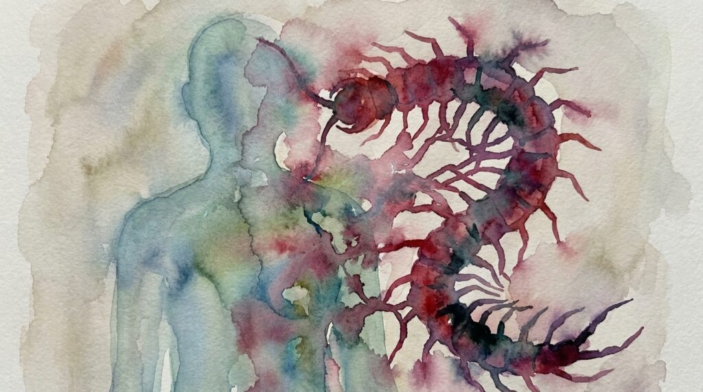 ムカデの夢と人間関係の関係性｜ストレスや距離感を表す夢占いイメージ