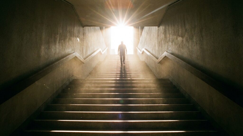 登る途中で印象に残った場面からわかる心理｜不安や期待が表れる夢占いイメージ