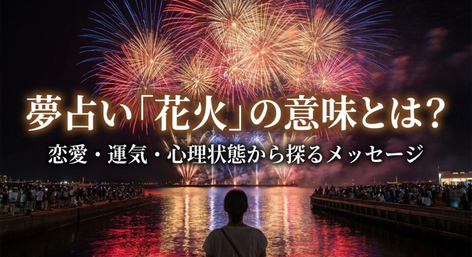 夢占い 花火の夢の意味を解説｜恋愛や運気、心理状態から読み解くメッセージのイメージ
